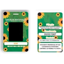 Documento de Identificação do Autista em PVC
