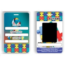 Documento de Identificação do Autista em PVC