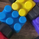 300 blocos de montar super coloridos + rodinhas - educacional