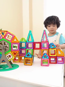 Blocos Magnéticos Infantil Bloco De Montar Magnetico Brinquedo Com Ima Para Criança Peças Magnéticas