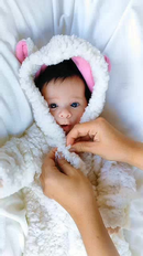 MACACÃO BEBÊ INVERNO OVELHA FOFINHO QUENTINHO 0 A 12 MESES