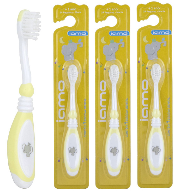 Kit 4 ou 6 escovas dentais ultra macias Iamo