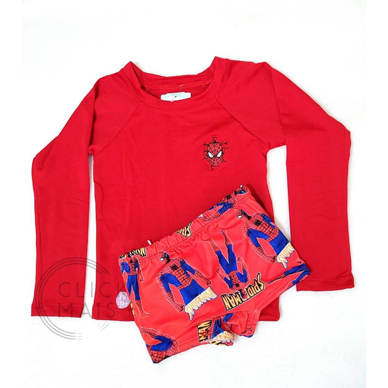 Conjunto Sunga Blusa Manga Longa Proteção UV50+