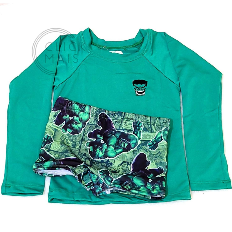 Conjunto Sunga Blusa Manga Longa Proteção UV50+