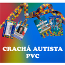 Crachá Autista Girassol e CIPTEA em PVC