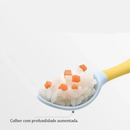 Kit Alimentação Silicone Colher Garfo Resistente para Bebe