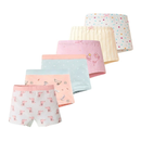 KIT 6 Calcinha Box Shortinho Feminina Menina Infantil Juvenil Boxer Calcinha Algodão Confortável Criança Estampa Sortida