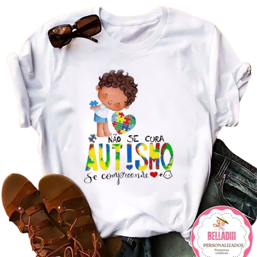 Camiseta Unissex Conscientização Autismo