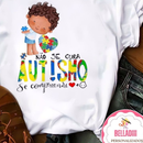 Camiseta Personalizada Baby Look e Tradicional Estampa AUTISMO/AMOR