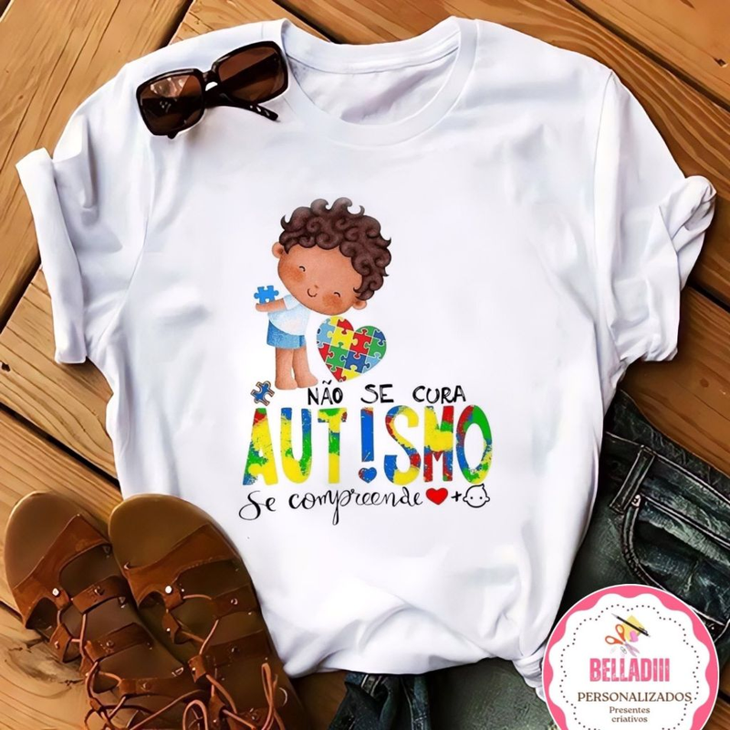 Camiseta Unissex Conscientização Autismo