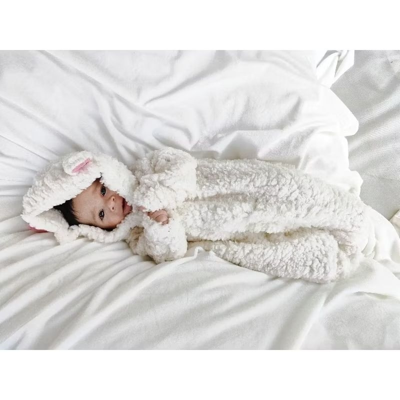 MACACÃO BEBÊ INVERNO OVELHA FOFINHO QUENTINHO 0 A 12 MESES