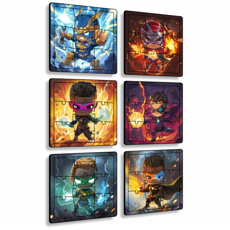 Kit 6 Quebra Cabeças