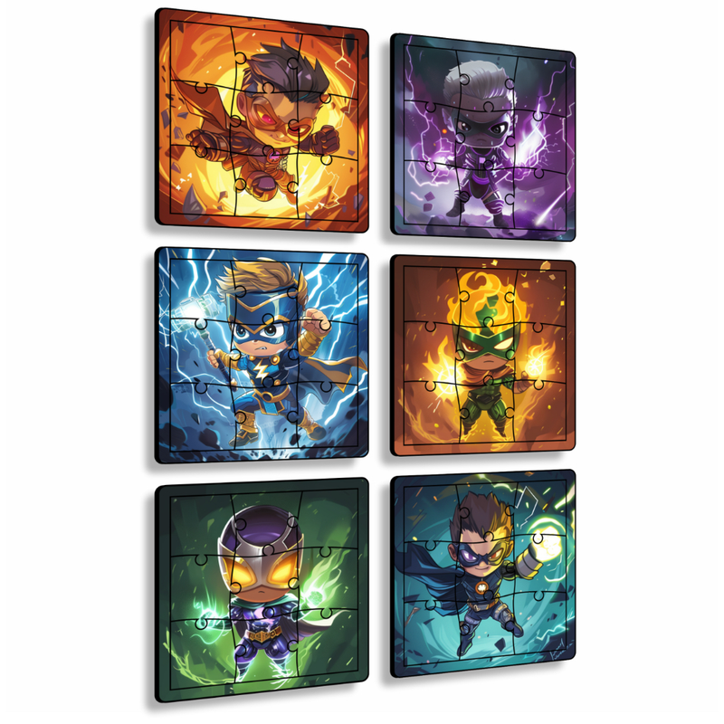 Kit 6 Quebra Cabeças