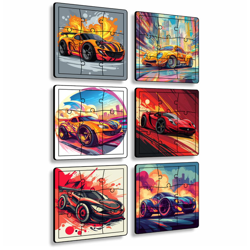 Kit 6 Quebra Cabeças