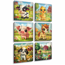 Kit 6 Quebra Cabeças