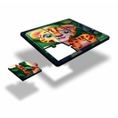 kit 6 quebra cabeça infantil mdf safari animal educativo 60 peças jogo colorido madeira