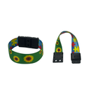 Pulseira Tecido Dupla Face Autismo/Girassol - Deficiências ocultas