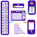 Quadro de Organização e Recompensa - Quadro De Rotina Infantil De Parede Atividade Para Incentivo