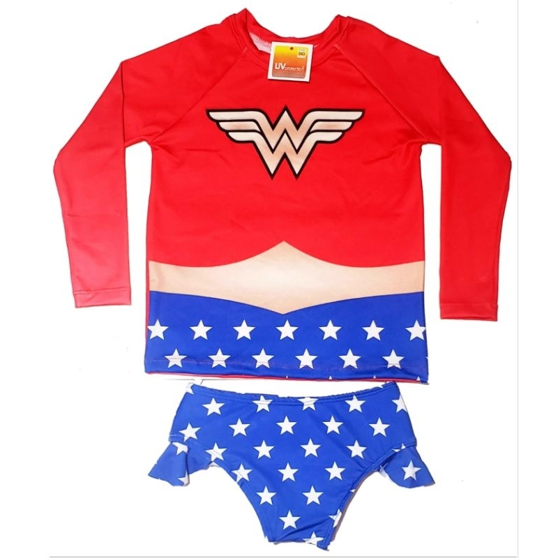 Conjunto Biquini Blusa Manga Longa Proteção UV50+