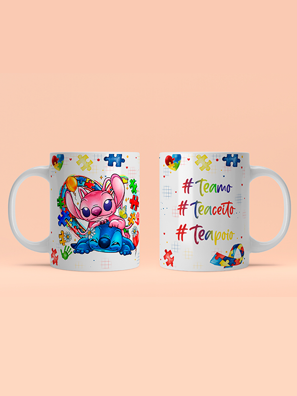 Caneca Stitch Autismo