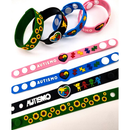 Pulseira Silicone Para Identificação Autismo Girassol