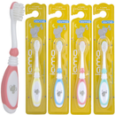 Kit 4 ou 6 Escovas de Dente Infantil Macia Dental Acima de 1 Ano Cabo Emborrachado