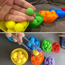 Kids Fine Motor Skills Clip Ball Toy Toddler Tigelas De Classificação De Cores Pré-Escolar Contando Brinquedos De Aprendizagem Precoce Montessori