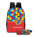 Mochila Escolar com Estojo