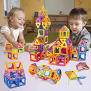 Blocos Magnéticos Infantil Bloco De Montar Magnetico Brinquedo Com Ima Para Criança Peças Magnéticas